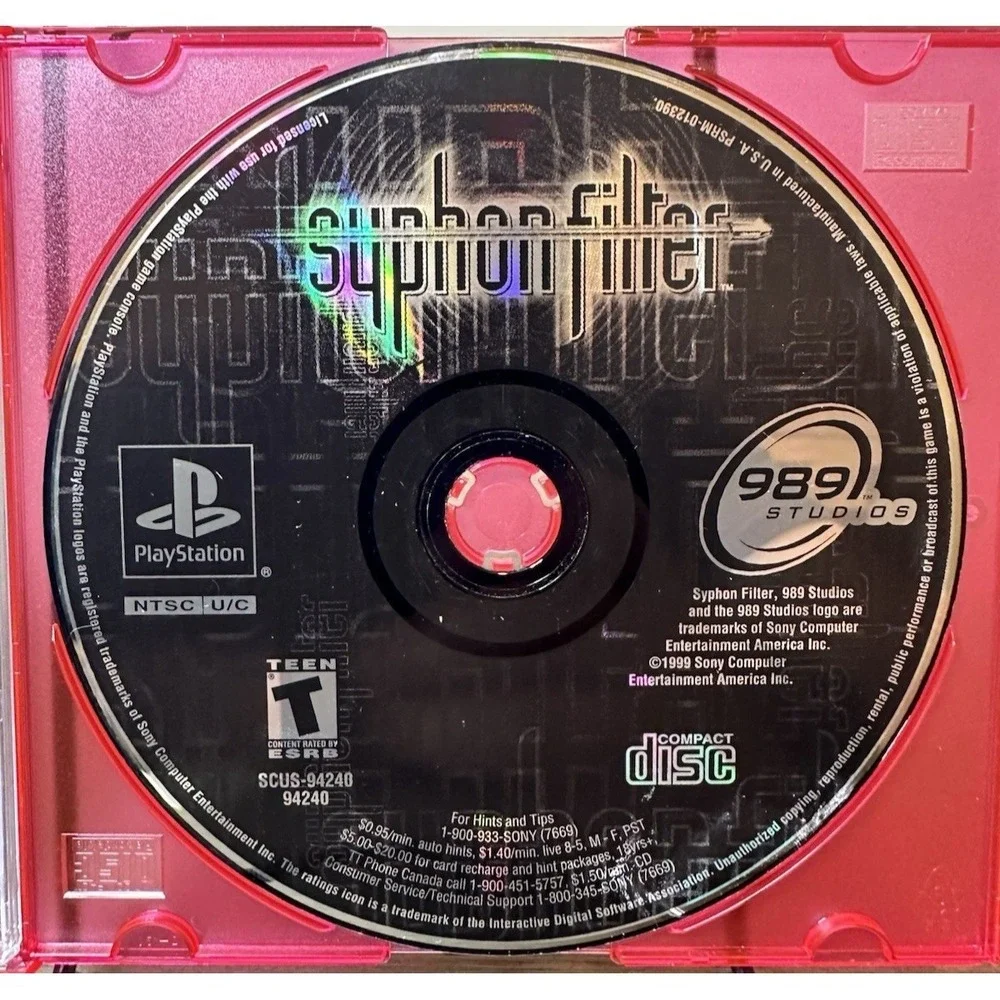 PS1 Disc Only Games Lot - Descent, Syphon Filter, Kileak The DNA Imperative